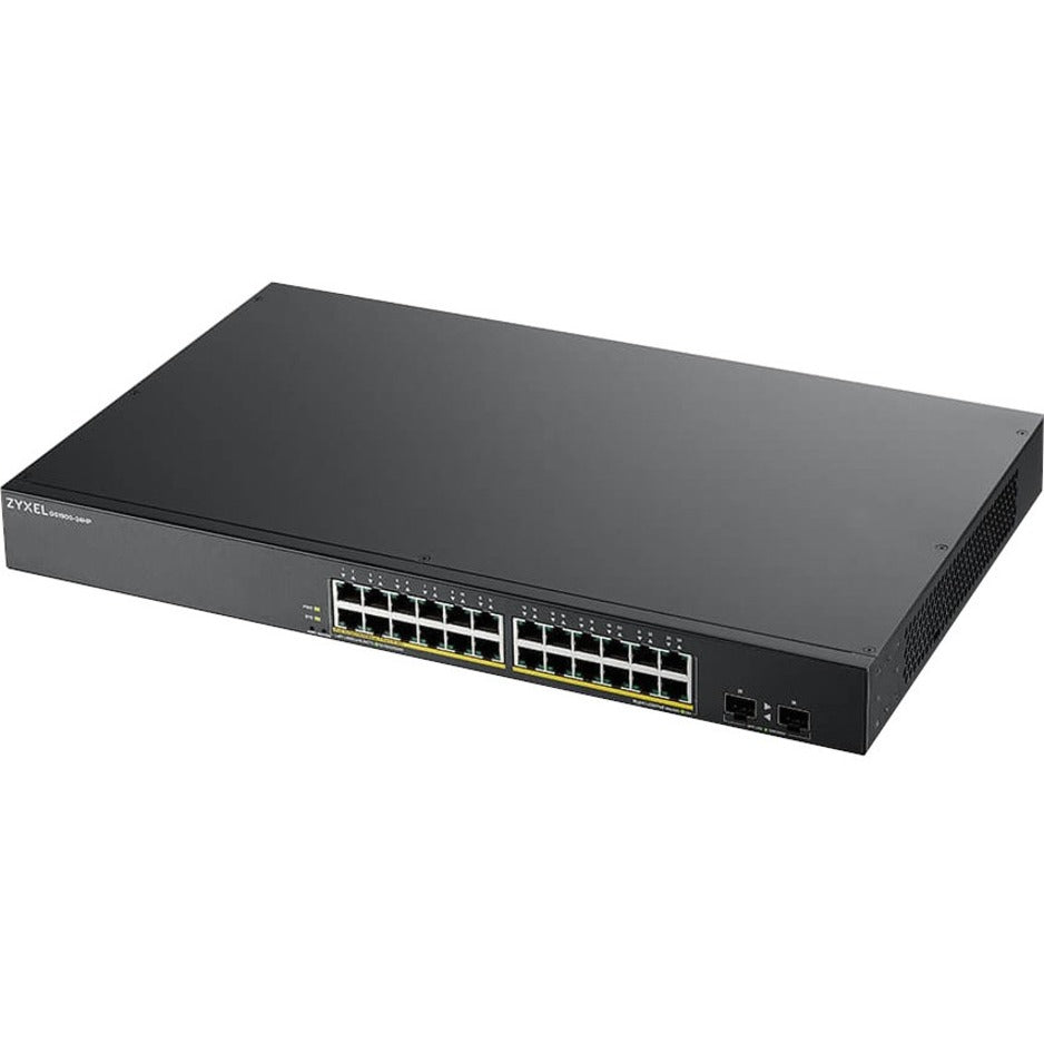 ZYXEL 24-port GbE Smart Managed PoE Switch with GbE Uplink
