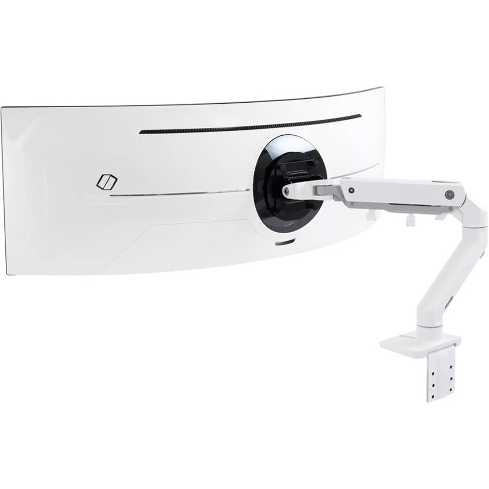 Ergotron Mounting Arm for Monitor Curved Screen Display LCD Display - White