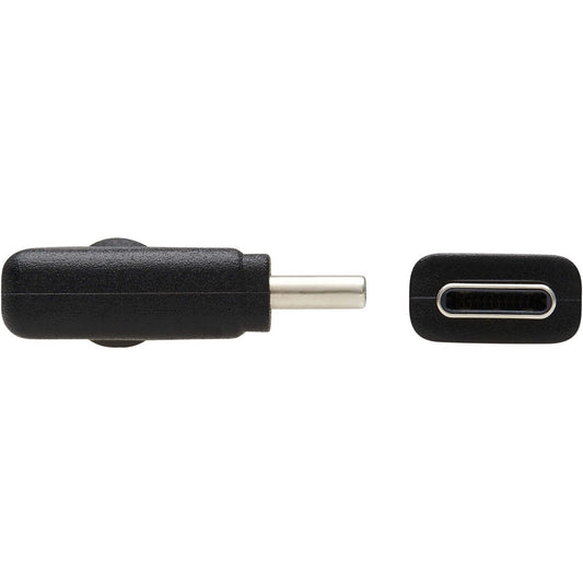 Tripp Lite USB-C Cable (M/M) USB 3.2 Gen 1 (5 Gbps) Thunderbolt 3 Compatible Right-Angle Plug 2 m (6.6 ft.)