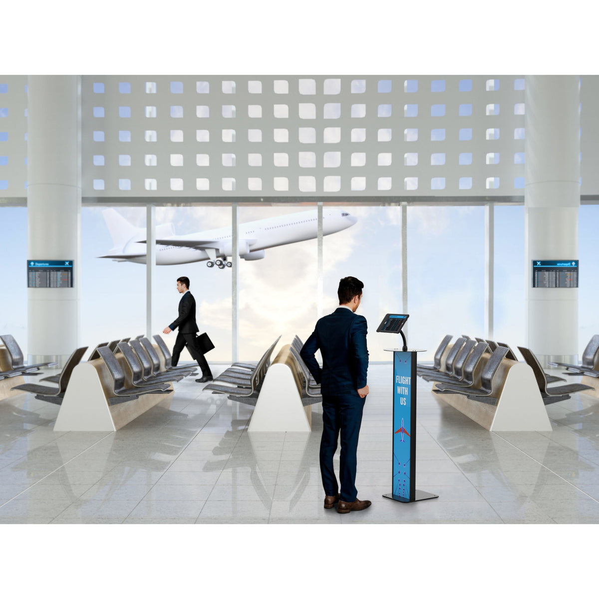 CTA Digital Floor Stand Workstation with Wireless Inductive Charging Case
