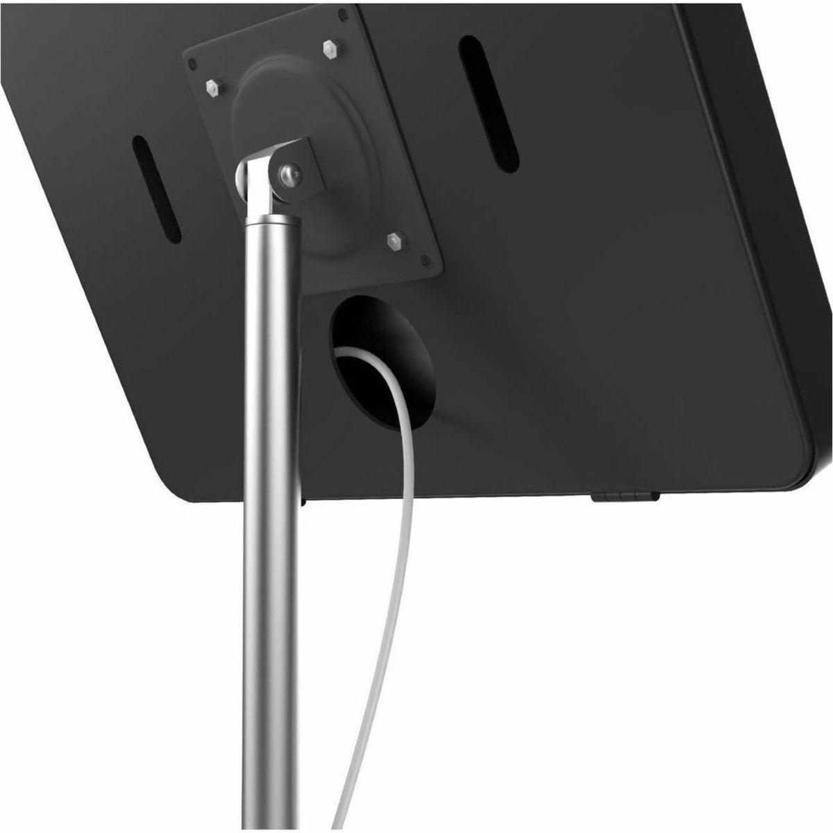 CTA Digital Compact Mobile Floor Stand with Universal Security Enclosure (Black)