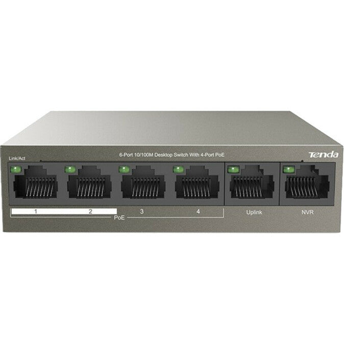 Tenda 6-Port 10/100M Desktop Switch with 4-Port PoE