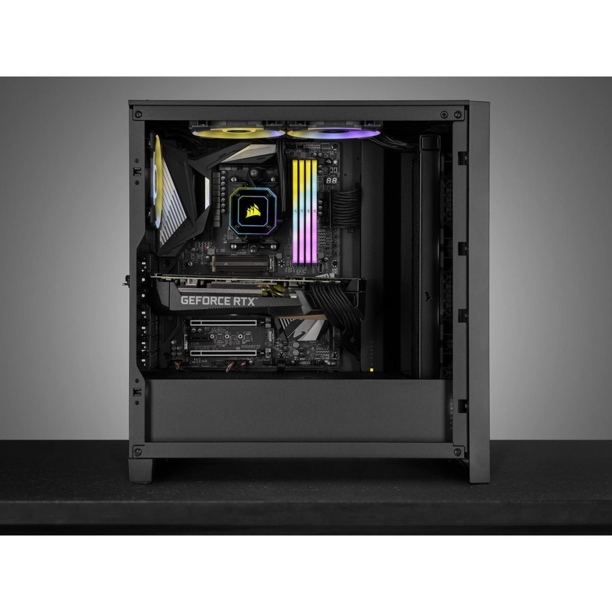 Corsair Vengeance RGB RT 128GB (4 x 32GB) DDR4 DRAM 3200MHz C16 Memory Kit - Black