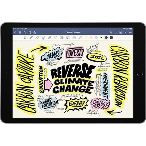 Apple iPad (9th Generation) A2603 Tablet - 10.2" - Hexa-core (Lightning Dual-core (2 Core) 2.65 GHz + Thunder Quad-core (4 Core) 1.80 GHz) - 64 GB Storage - iPadOS 15 - 4G - Space Gray