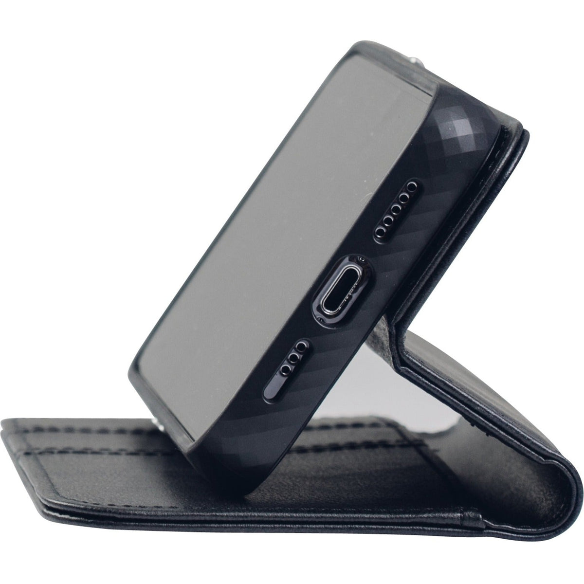 Moshi Overture Carrying Case (Wallet) Apple iPhone 13 Pro Max Smartphone - Jet Black