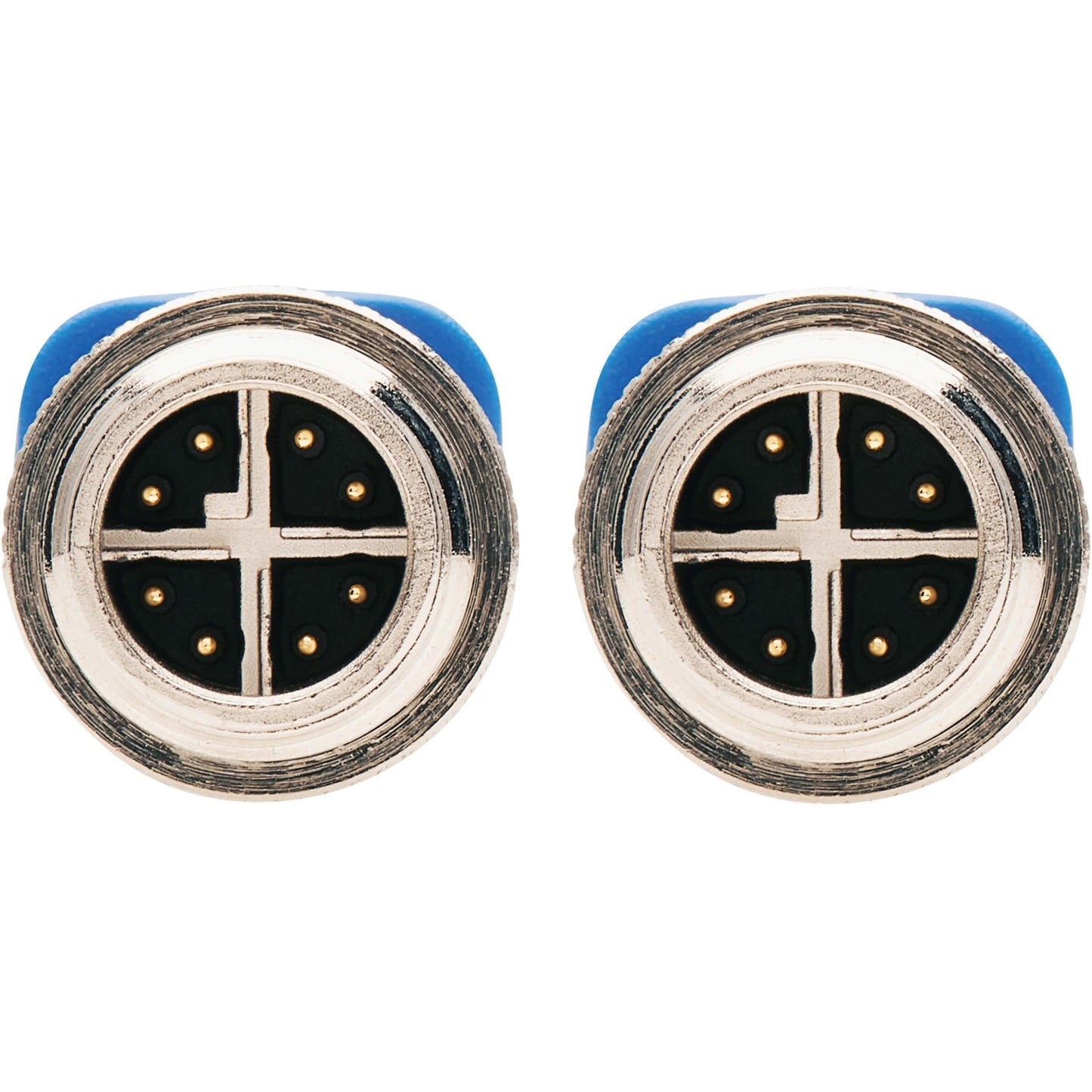 Tripp Lite M12 X-Code Cat6a 10G F/UTP CMR-LP Shielded Ethernet Cable (M/M) IP68 PoE Blue 3 m (9.8 ft.)