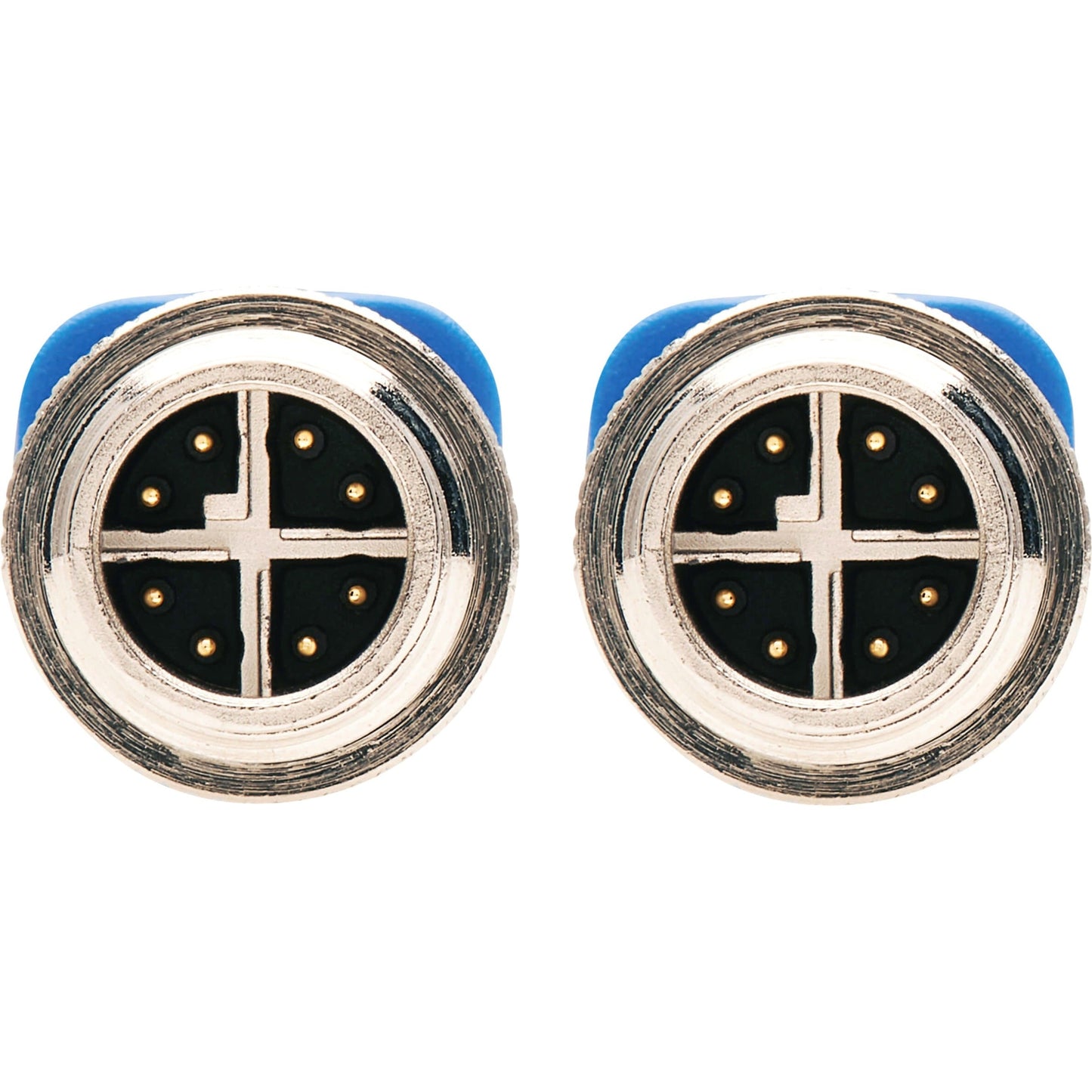 Tripp Lite M12 X-Code Cat6a 10G F/UTP CMR-LP Shielded Ethernet Cable (M/M) IP68 PoE Blue 10 m (32.8 ft.)