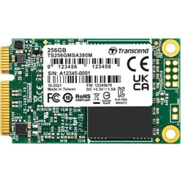 Transcend MSA380M 256 GB Solid State Drive - mSATA (MO-300A) Internal - SATA (SATA/600) - Black