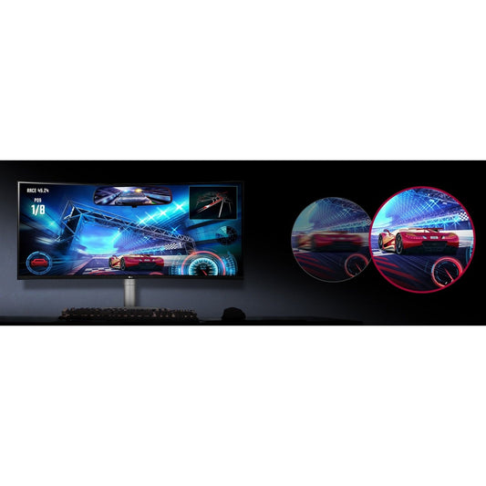 LG Ultrawide 38WN95C-W 38" UW-QHD+ Curved Screen Gaming LCD Monitor - 21:9 - White