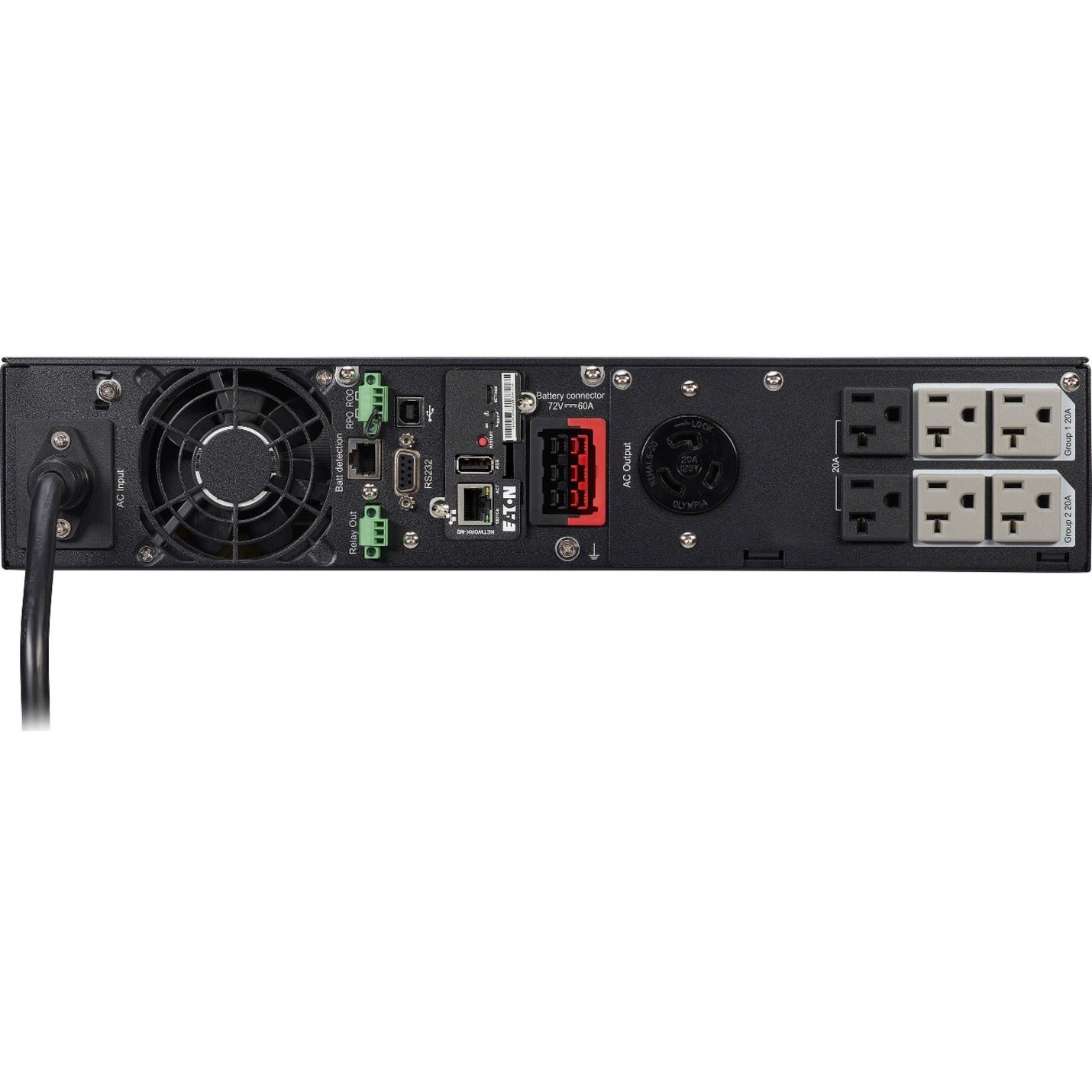 Eaton 5PX G2 1950VA 1950W 120V Line-Interactive UPS - 6 NEMA 5-20R 1 L5-20R Outlets Cybersecure Network Card Included Extended Run 2U Rack/Tower