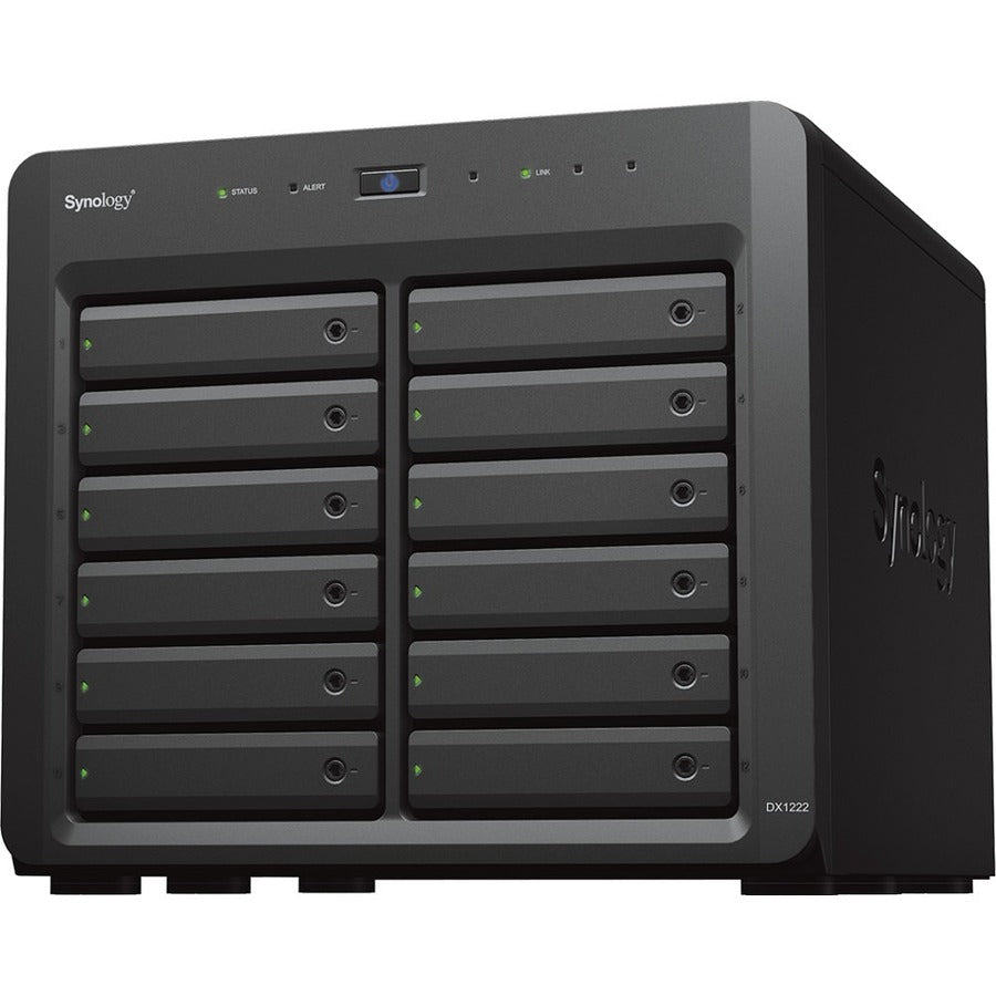 Synology DX1222 Drive Enclosure Serial Attached SCSI (SAS) SATA - Mini-SAS HD Host Interface Desktop