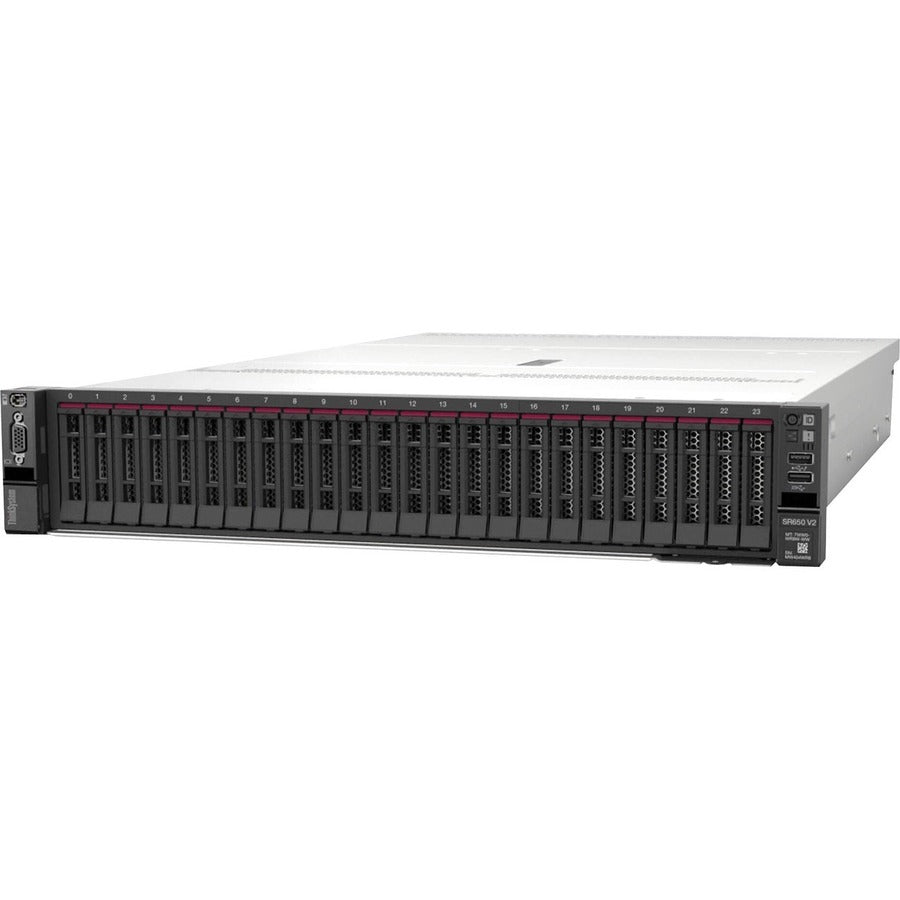 Lenovo ThinkSystem SR650 V2 7Z73A06GNA 2U Rack Server - 1 x Intel Xeon Silver 4309Y 2.80 GHz - 32 GB RAM - Serial ATA/600 12Gb/s SAS Controller