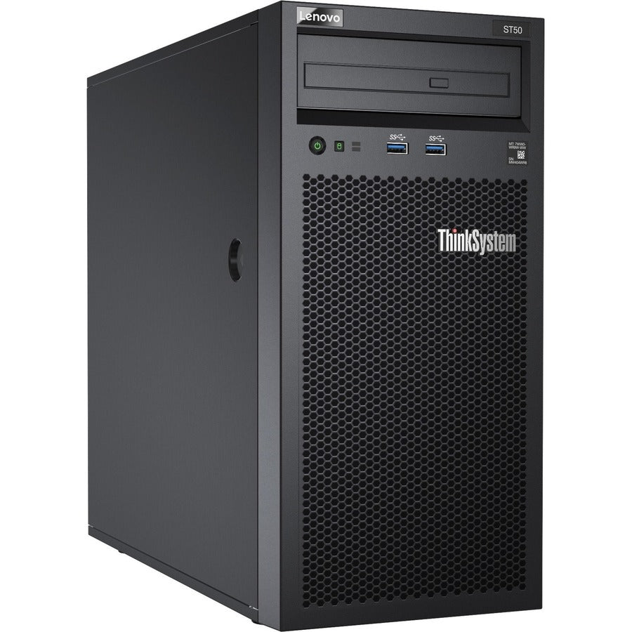 Lenovo ThinkSystem ST50 7Y48A04NNA 4U Tower Server - 1 x Intel Xeon E-2276G 3.80 GHz - 16 GB RAM - Serial ATA/600 Controller