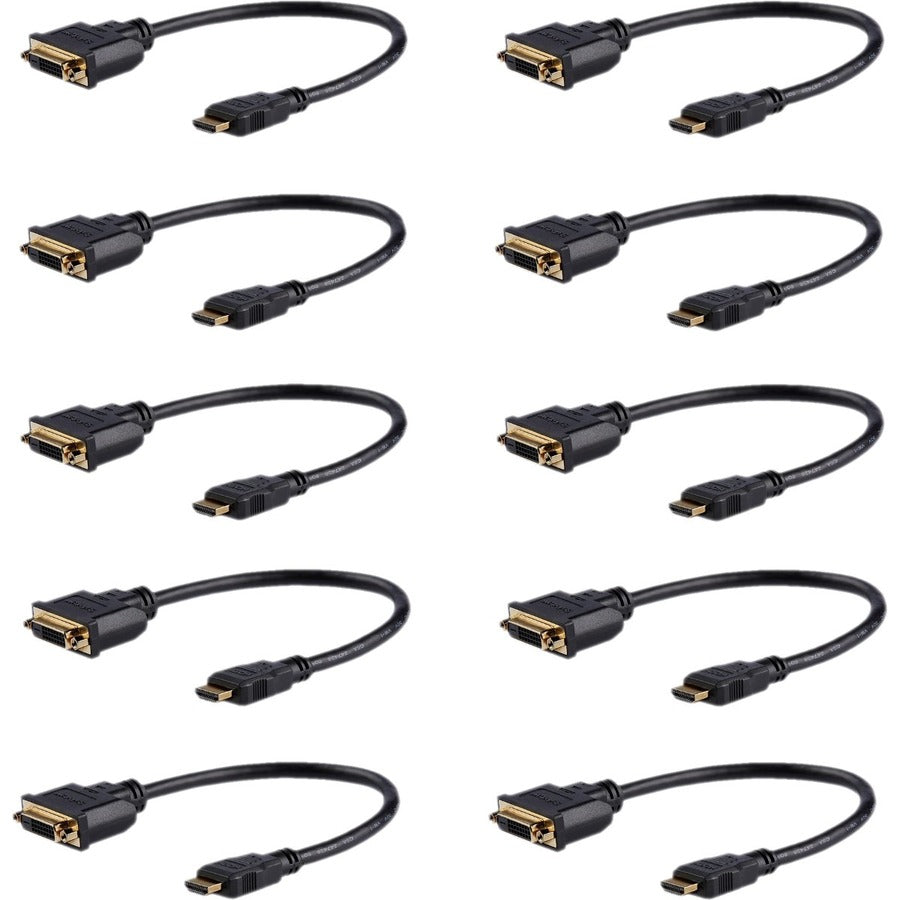 10PK 8IN HDMI TO DVI ADAPTER