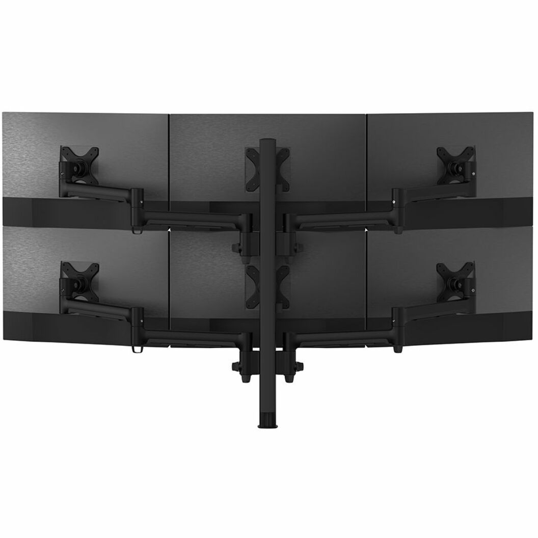 Atdec AWMS-6-13717 Mounting Arm for Monitor Flat Panel Display Curved Screen Display - Black