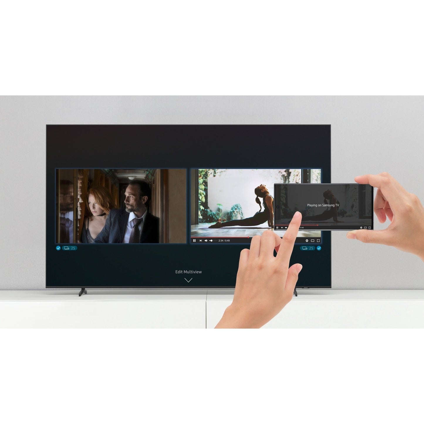 Samsung QN90B QN55QN90BAF 54.6" Smart LED-LCD TV - 4K UHDTV - Titan Black Sand Black