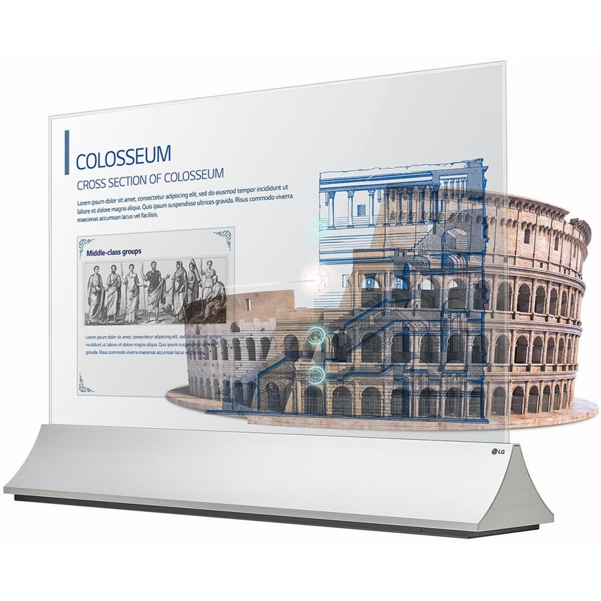 LG Transparent OLED Signage