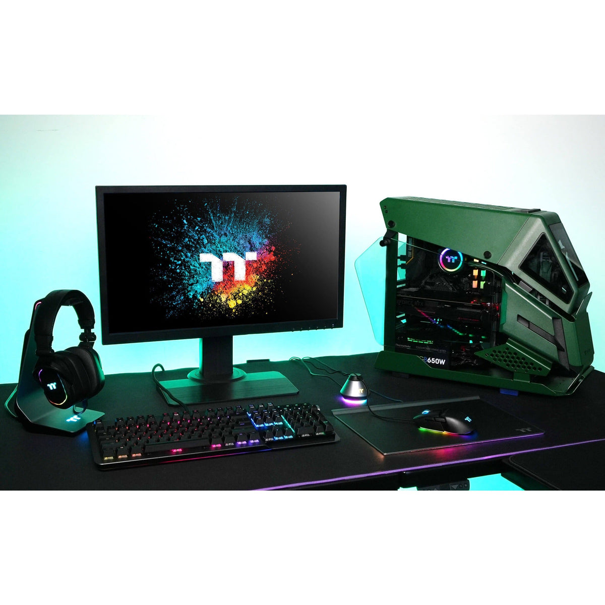 Thermaltake AH T200 Racing Green Micro Chassis