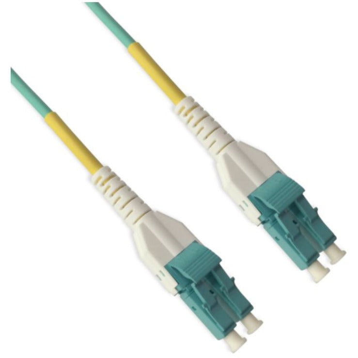 ENET LC to LC Uniboot OM4 50/125 10/40/100G Multimode Duplex Aqua Fiber Cable 3 Meter