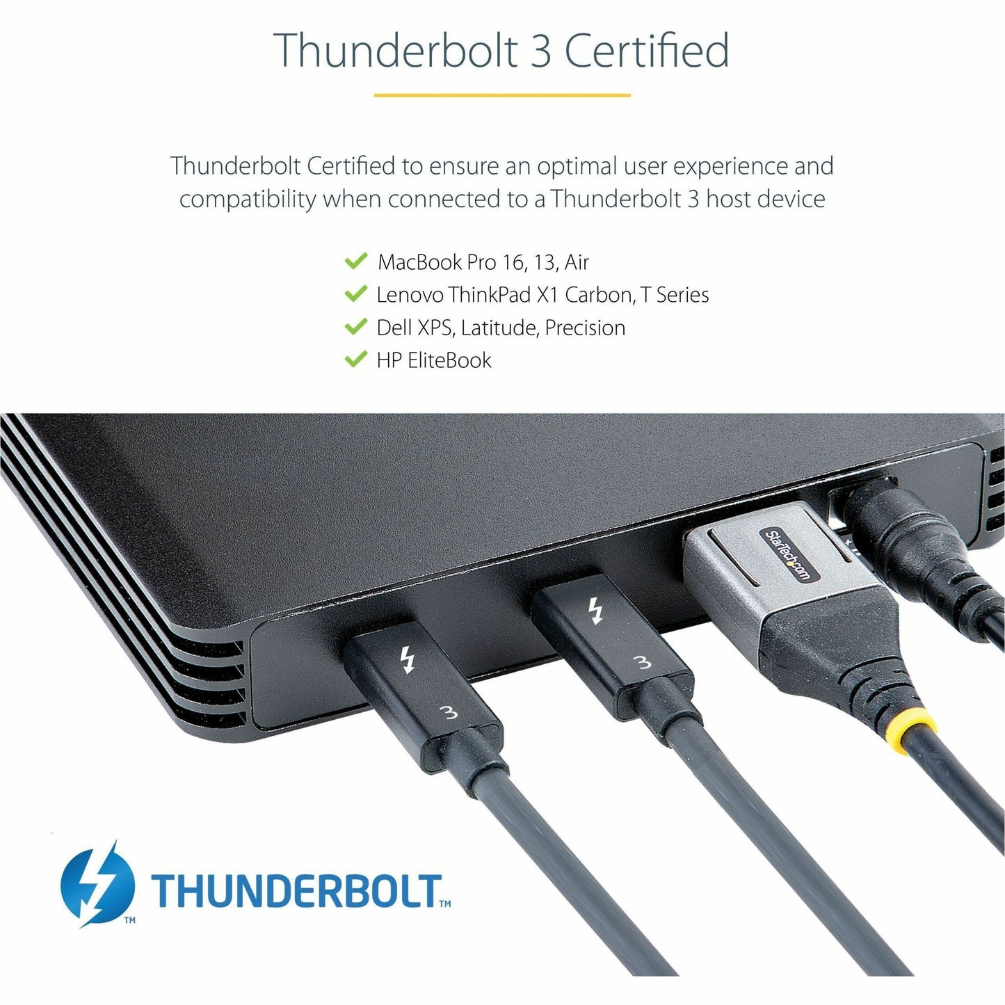 StarTech.com 4 Bay Thunderbolt 3 NVMe Enclosure For M.2 NVMe SSD Drives 1x DisplayPort Video and 2x TB3 Downstream Ports 40Gbps