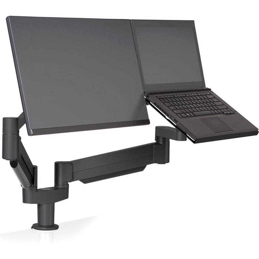 HAT 7050-800-500SR Mounting Arm for Notebook Monitor - Black - TAA Compliant