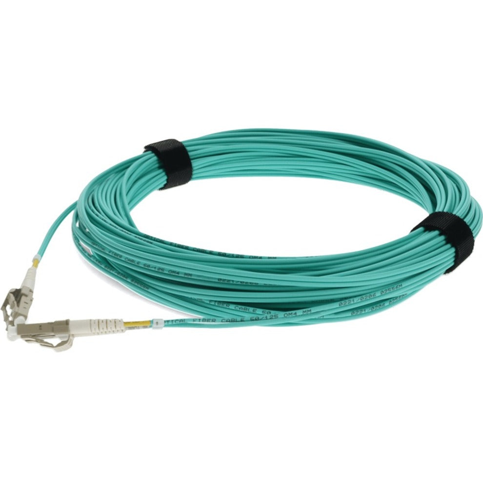 AddOn 19m LC (Male) to LC (Male) Aqua OM3 Duplex Fiber OFNR (Riser-Rated) Patch Cable