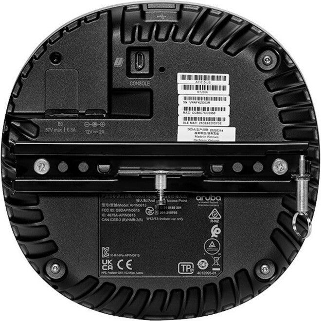 Aruba AP-615 Tri Band IEEE 802.11 a/b/g/n/ac/ax 3.60 Gbit/s Wireless Access Point - Indoor