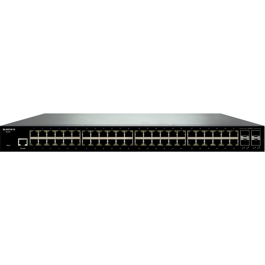 Black Box GB Ethernet Managed Switch - 48 RJ45 4 SFP+