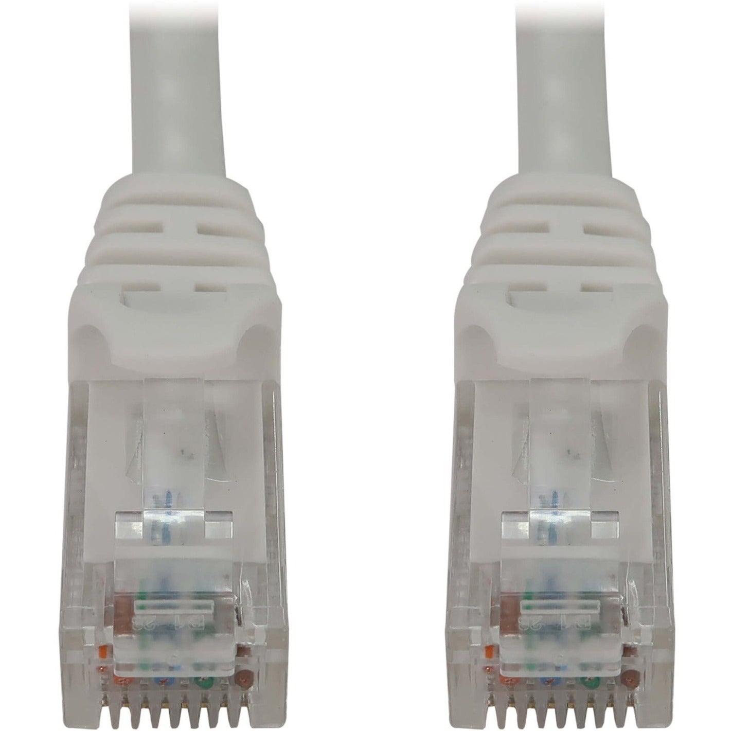 Tripp Lite Cat6a 10G Snagless Molded UTP Ethernet Cable (RJ45 M/M) PoE White 2 ft. (0.6 m)