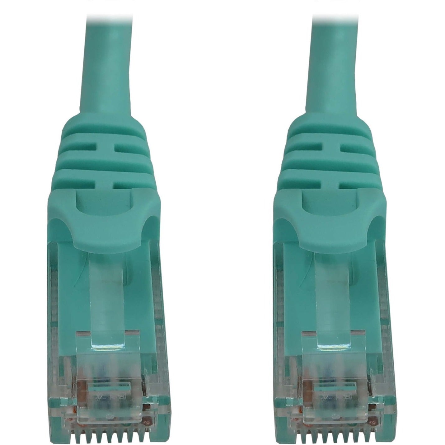 Tripp Lite Cat6a 10G Snagless Molded UTP Ethernet Cable (RJ45 M/M) PoE Aqua 15 ft. (4.6 m)