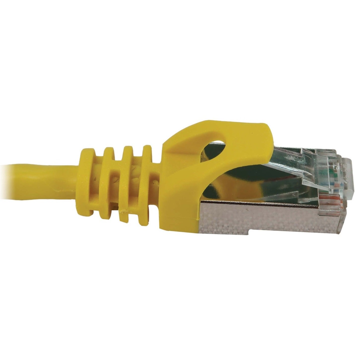 Tripp Lite Cat6a 10G Snagless Shielded Slim STP Ethernet Cable (RJ45 M/M) PoE Yellow 1 ft. (0.3 m)