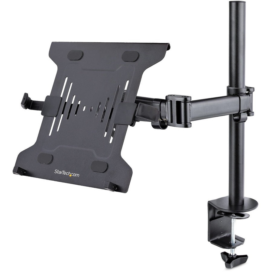 StarTech.com Laptop Desk Mount Monitor and Laptop Arm Mount Displays up to 34" (17.6lb/8kg) VESA Laptop Tray Arm Clamp / Grommet