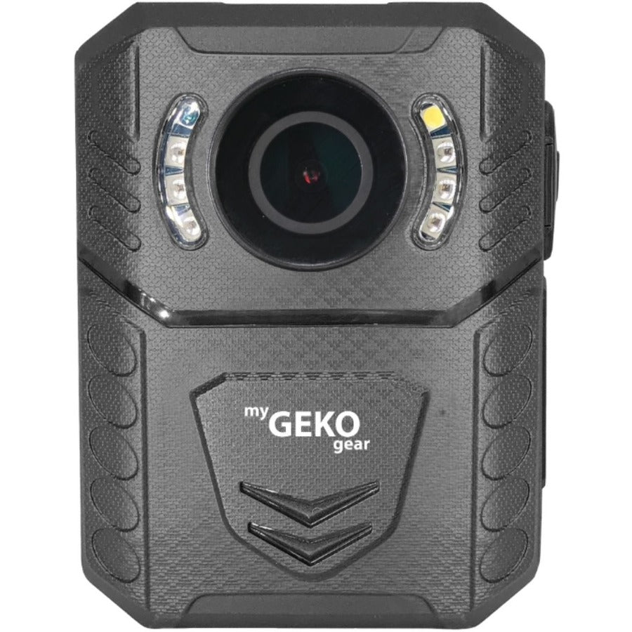 myGEKOgear by Adesso Aegis 100 1296p Super HD Body Cam with GPS Logging Infrared Night VisionPassword Protected SystemIP65 Water Resistance Drop Protection 2" LCD Screen 32GB Storage Long Battery Life (9 Hours Battery Life)