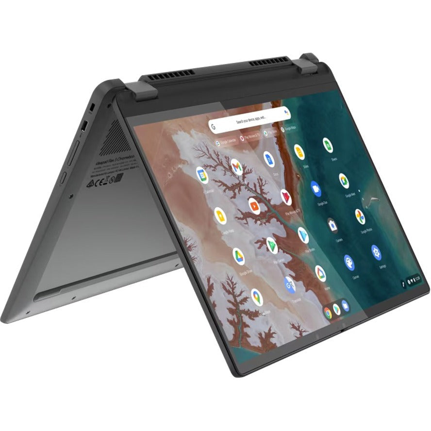Lenovo Flex5 Chrome 14IAU 83AJ0000UX 14" Touchscreen Convertible 2 in 1 Chromebook - WUXGA - 1920 x 1200 - Intel Core i5 12th Gen i5-1235U Deca-core (10 Core) 1.30 GHz - 8 GB Total RAM - 8 GB On-board Memory - 256 GB SSD - Storm Gray