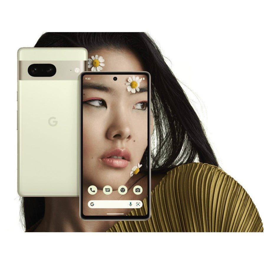 Google Pixel 7 128 GB Smartphone - 6.3" OLED Full HD Plus 1080 x 2400 - Octa-core (Cortex X1Dual-core (2 Core) 2.85 GHz + Cortex A78 Dual-core (2 Core) 2.35 GHz + Cortex A55 Quad-core (4 Core) 1.80 GHz) - 8 GB RAM - Android 13 - 5G - Lemongrass