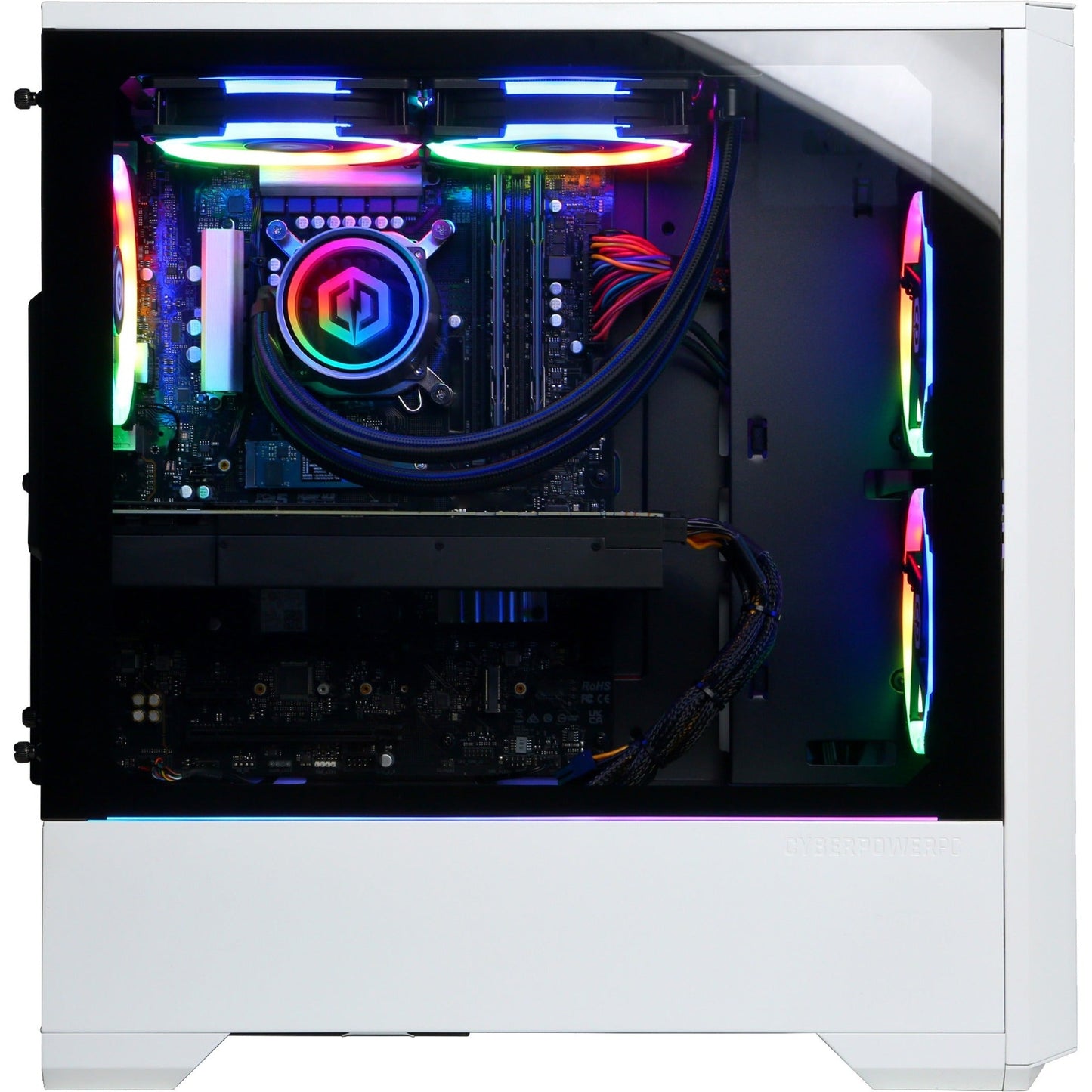 CyberPowerPC Gamer Supreme SLC10780CPGV3 Gaming Desktop Computer - Intel Core i9 13th Gen i9-13900KF Tetracosa-core (24 Core) 3 GHz - 32 GB RAM DDR5 SDRAM - 1 TB HDD - 2 TB M.2 PCI Express NVMe SSD - Mid-tower - White