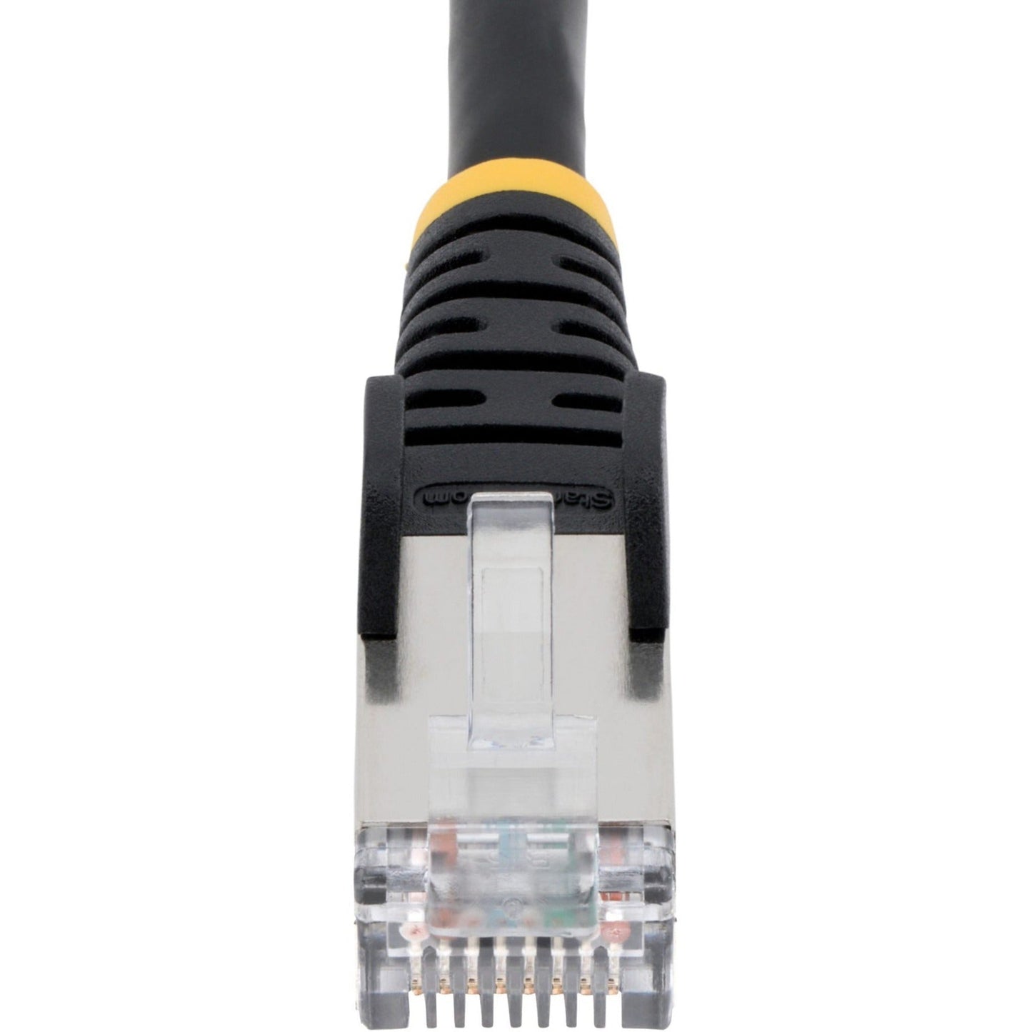 StarTech.com 30ft CAT6a Ethernet Cable Black Low Smoke Zero Halogen (LSZH) 10 GbE 100W PoE S/FTP Snagless RJ-45 Network Patch Cord