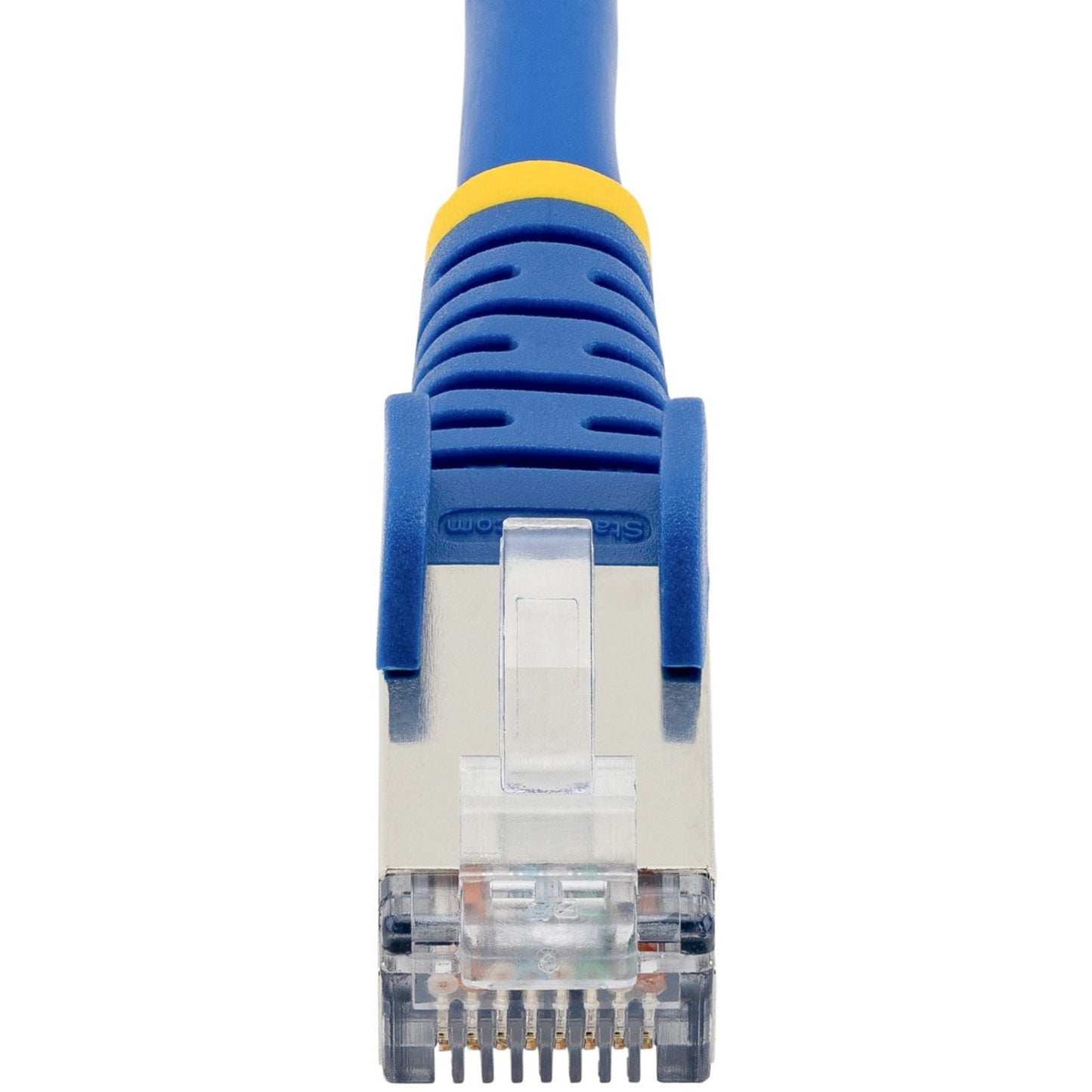StarTech.com 25ft CAT6a Ethernet Cable Blue Low Smoke Zero Halogen (LSZH) 10 GbE 100W PoE S/FTP Snagless RJ-45 Network Patch Cord