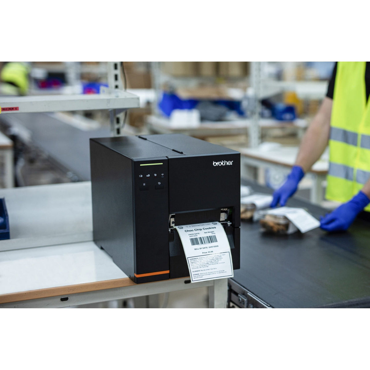 Brother TJ-4120TN Industrial Thermal Transfer Printer - Color - Label/Receipt Print - Ethernet - USB - USB Host - Serial