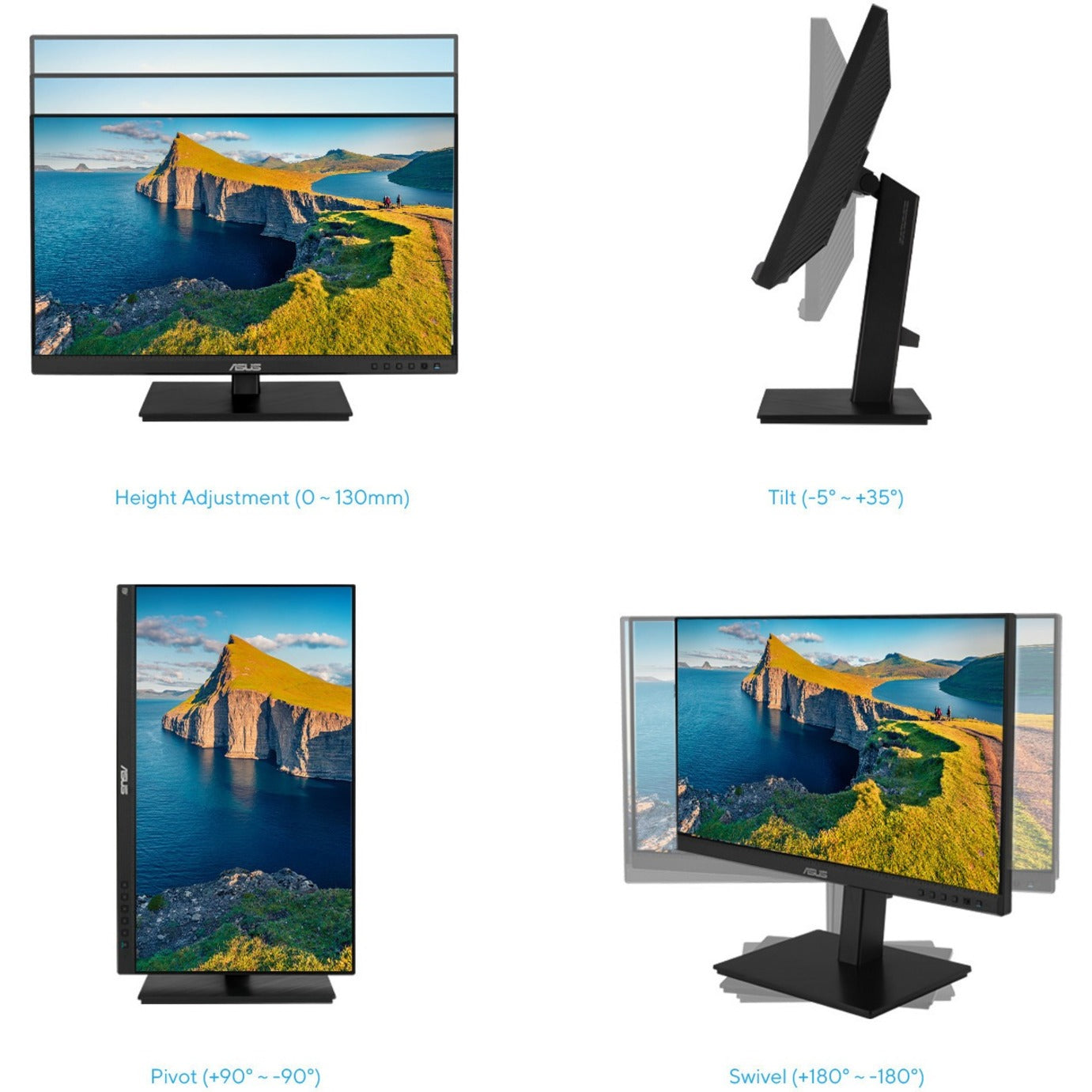 Asus BE24ECSBT 23.8" LCD Touchscreen Monitor - 16:9 - 5 ms GTG