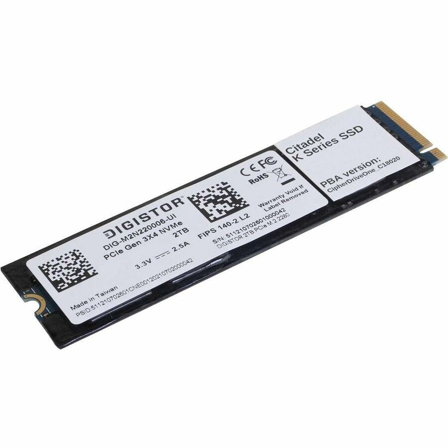 DIGISTOR Citadel K 512 GB Solid State Drive - M.2 2280 Internal - PCI Express NVMe (PCI Express NVMe 3.0 x4) - TAA Compliant