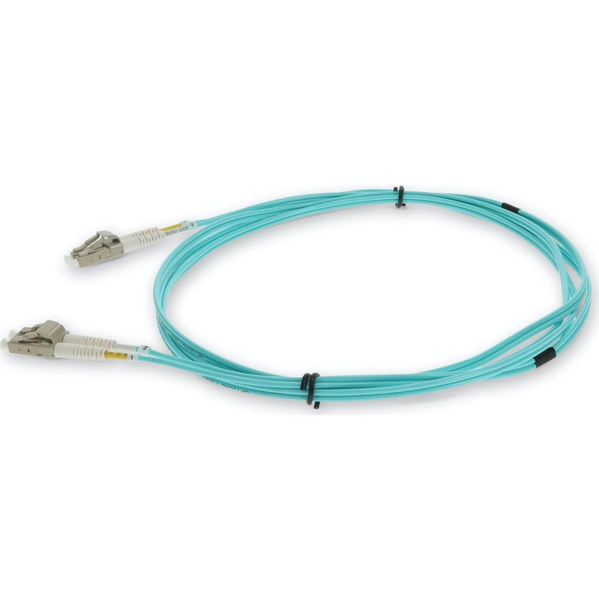 AddOn 0.3m LC (Male) to LC (Male) Aqua OM3 Duplex Fiber OFNR (Riser-Rated) Patch Cable