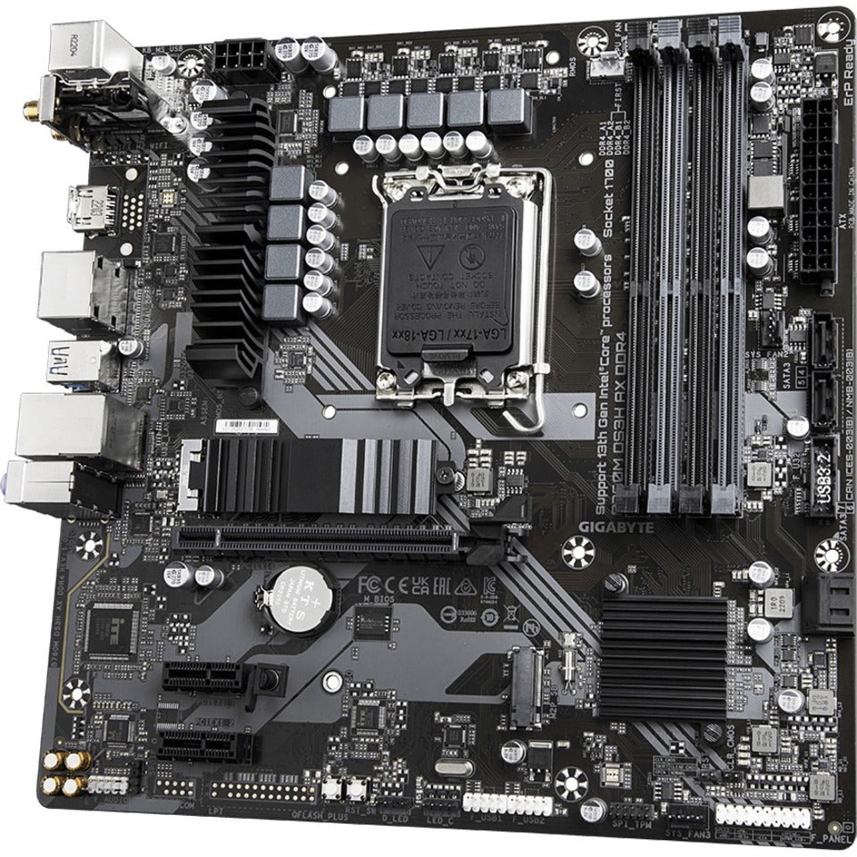 Gigabyte Ultra Durable B760M DS3H AX DDR4 Desktop Motherboard - Intel B760 Chipset - Socket LGA-1700 - Micro ATX