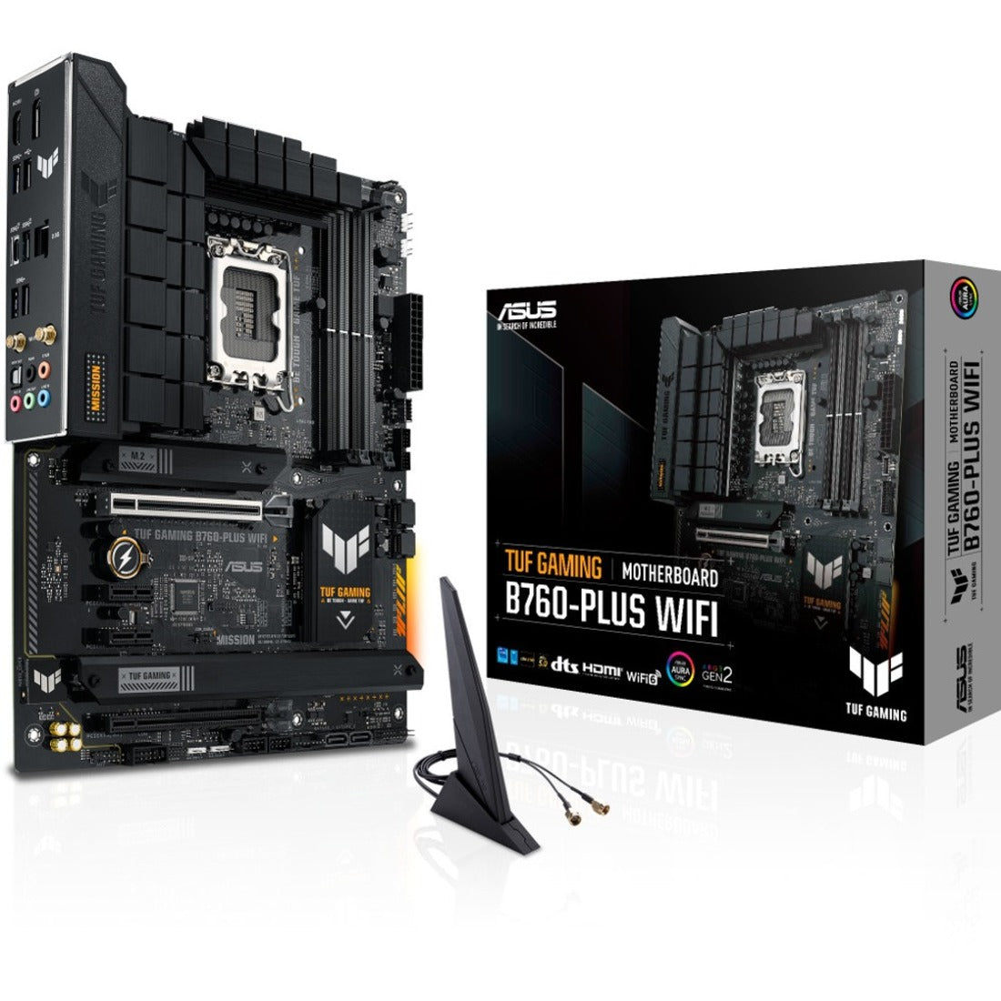 TUF GAMING B760-PLUS WIFI Gaming Desktop Motherboard - Intel B760 Chipset - Socket LGA-1700 - ATX