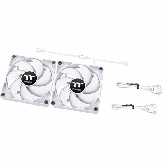 Thermaltake CT120 PC Cooling Fan White (2-Fan Pack) - 2 Pack