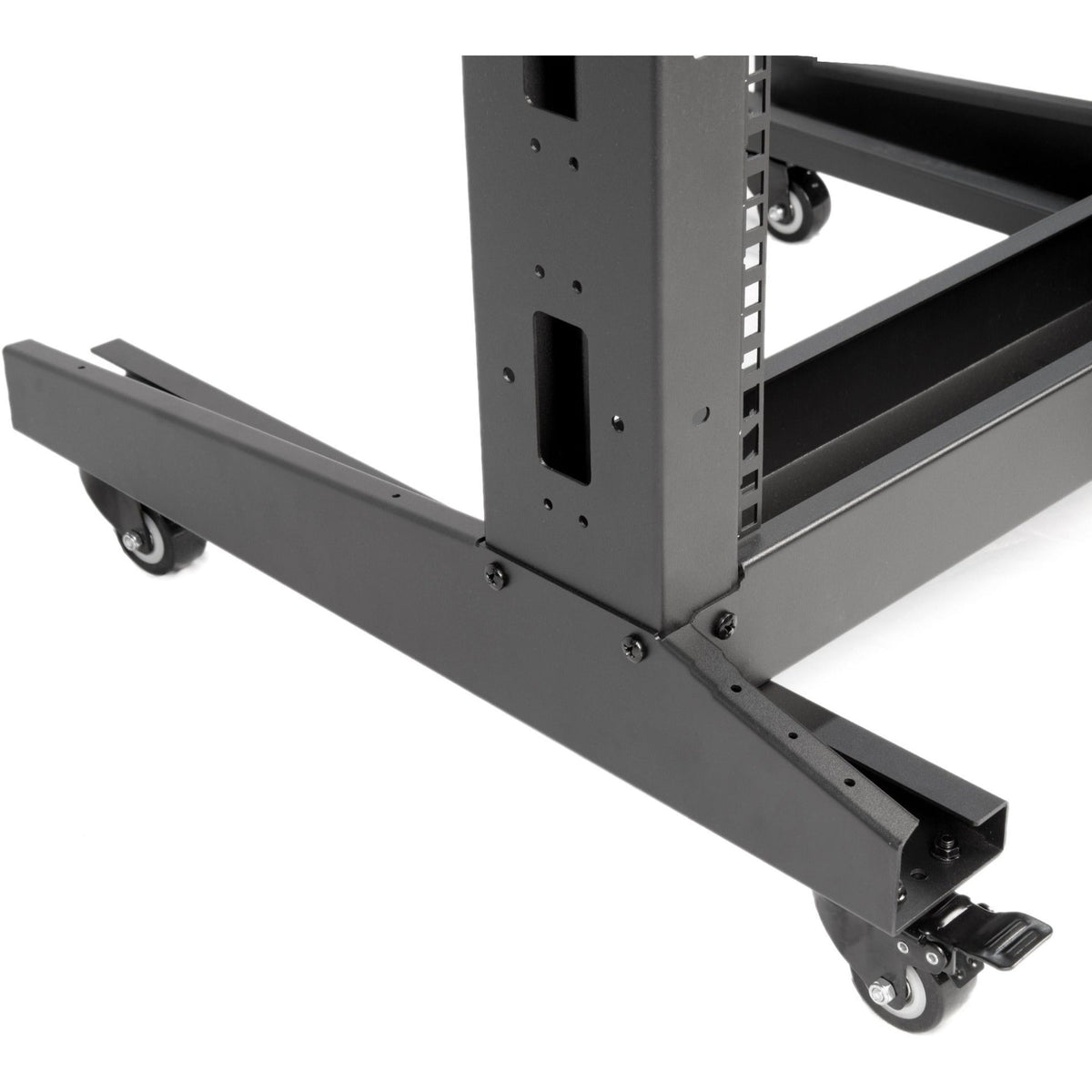 SolidRack 2-Post 42U Server Rack with Casters