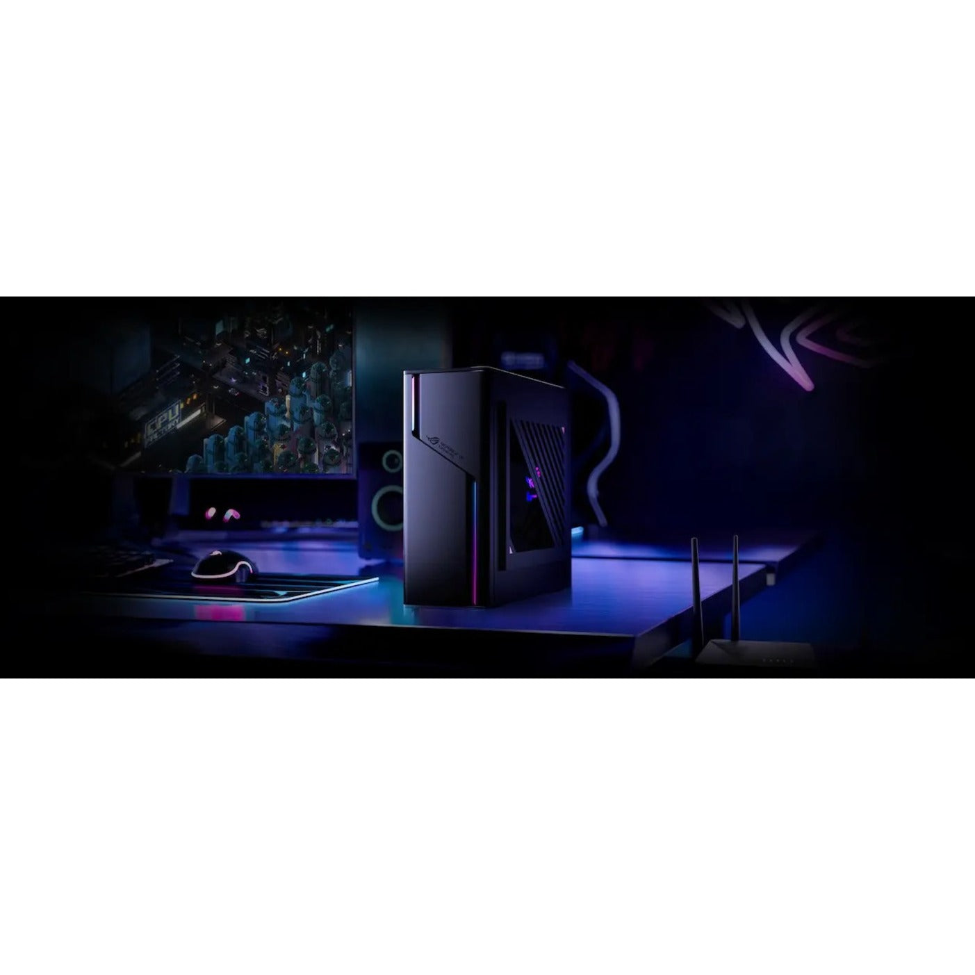 Asus ROG G22CH-DS564 Gaming Desktop Computer - Intel Core i5 13th Gen i5-13400F Deca-core (10 Core) 2.50 GHz - 16 GB RAM DDR5 SDRAM - 512 GB M.2 PCI Express NVMe 4.0 SSD - Small Form Factor - Extreme Dark Gray