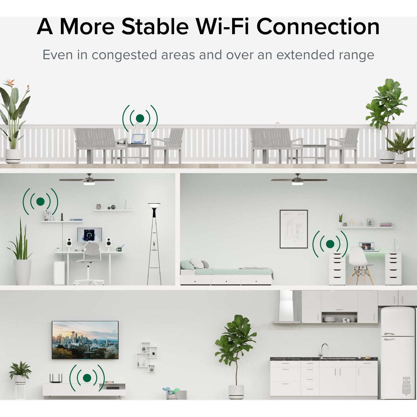 Plugable WiFi 6 USB WiFi Adapter for Desktop PC and Laptops AX1800 USB 3.0 and USB C