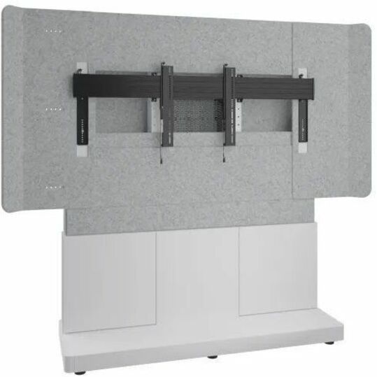 Middle Atlantic 66in Forum Free-Standing Display Stand for Single 70-75in Display - Light Finish