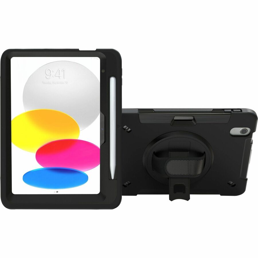 CTA Digital Protective Case with Built-in 360° Rotatable Grip Kickstand for iPad 10th Generation 10.9" Tablet